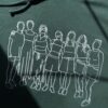 bluza | wzór konturowy ze zdjęcia
