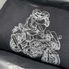 bluza | wzór konturowy ze zdjęcia