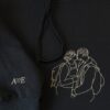 bluza | wzór konturowy ze zdjęcia