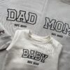 dad mom baby